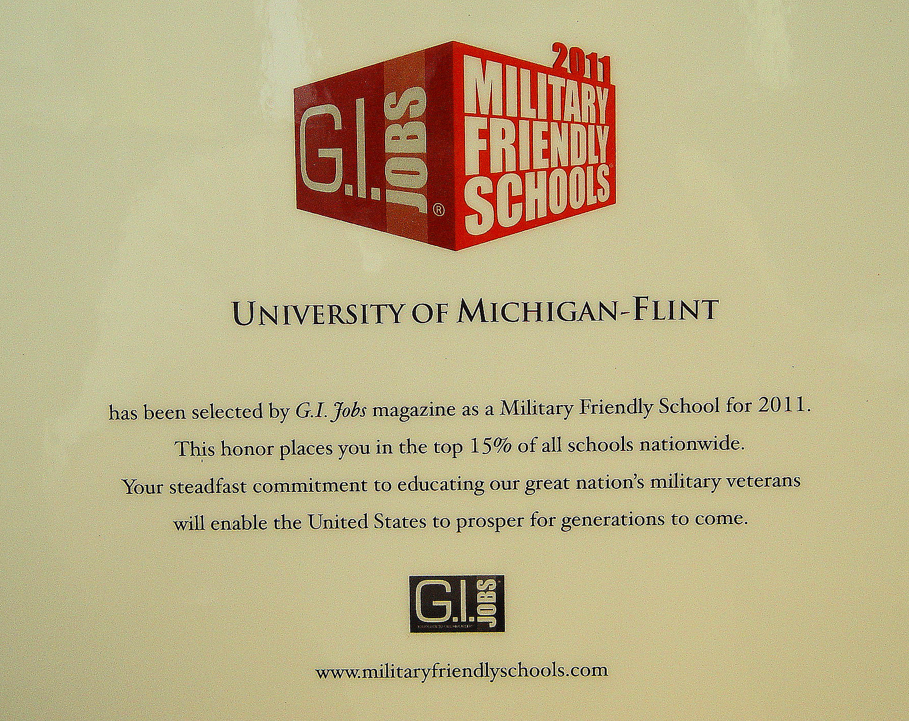 More Recognition for UMFlint University of MichiganFlint