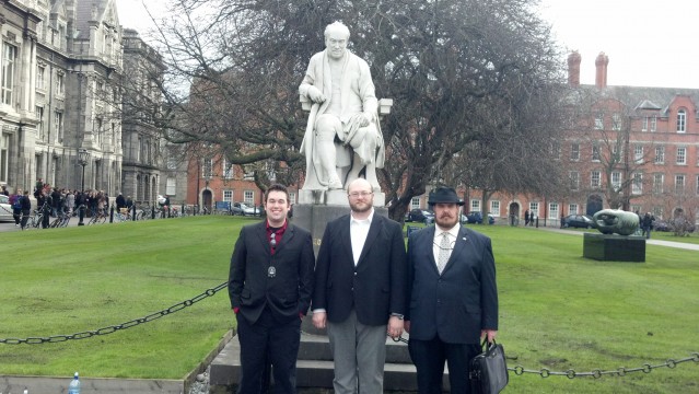 Brian Farnham, Professor Marcus Paroske, and Michael Wilson