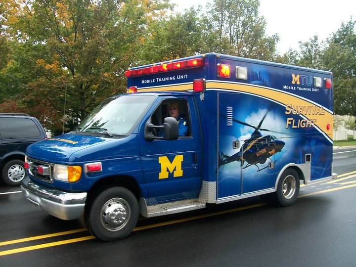 U of M Health System's Survival Flight Training Vehicle