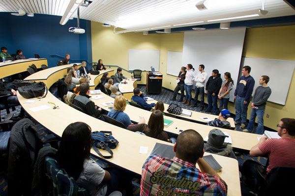 UM-Flint Business Students Giving Presentation 