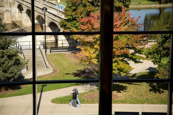 UM-Flint campus from above