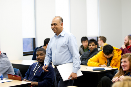 Director of UM-Flint's Mechanical Engineering program, Quamrul Mazumder, Ph.D.