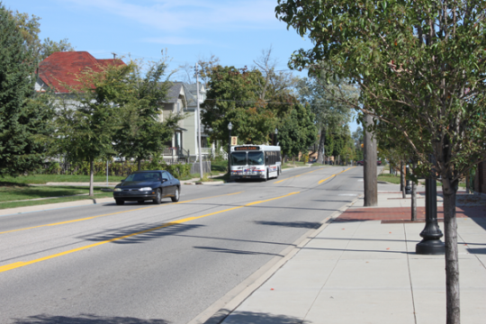 University Avenue runs between Kettering University and UM-Flint.