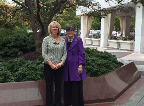 Lori Vedder and Mary Jo Sekelsky in Washington D.C.