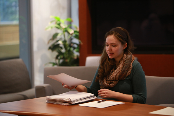 Elena Sobrino participates in Women's Autobiographies Writing Group.