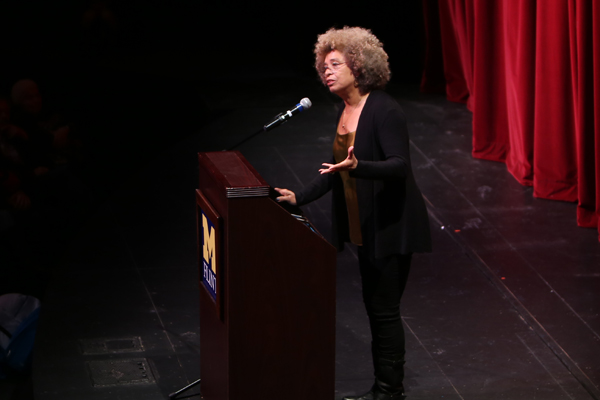 Angela Davis gives public lecture at UM-Flint Theatre