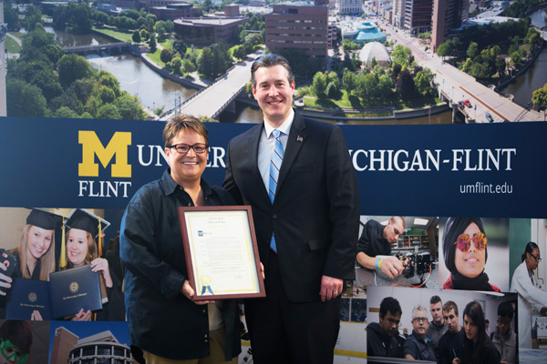 Flint mayoral proclamation declares April 17, 2015 "Chancellor Susan E. Borrego Day"