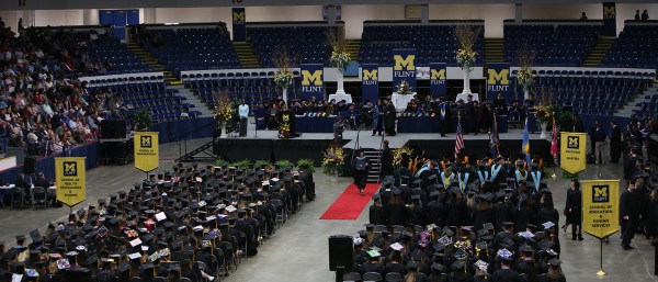 Morning commencement ceremony at Perani Arena and Events Center