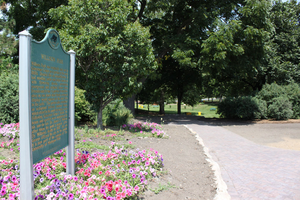 New entrance into Willson Park