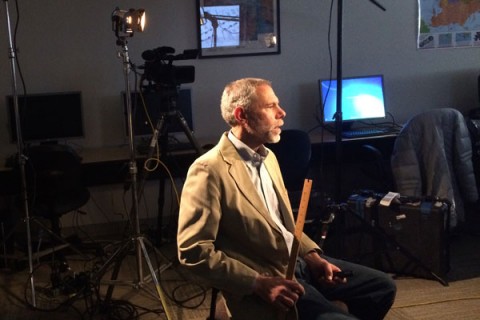 UM-Flint's Martin Kaufman, PhD being interviewed by CBS Sunday Morning.