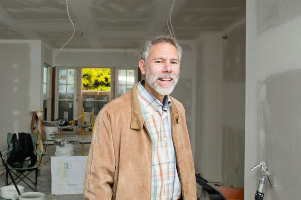 Martin Kaufman, PhD at UM-Flint's Urban Alternatives House during its renovation.