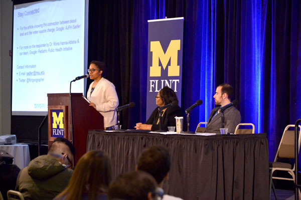 Nayyirah Shariff, of the Flint Democracy Defense League