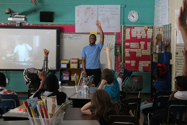 STAR students teach children about society during the time of the Civil Rights Movement.