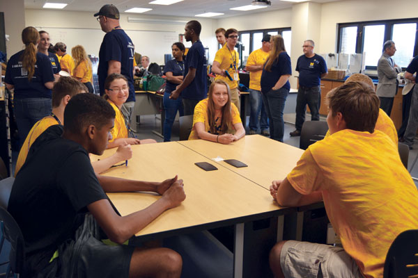 Participants in UM-Flint's 2015 Engineering Camp