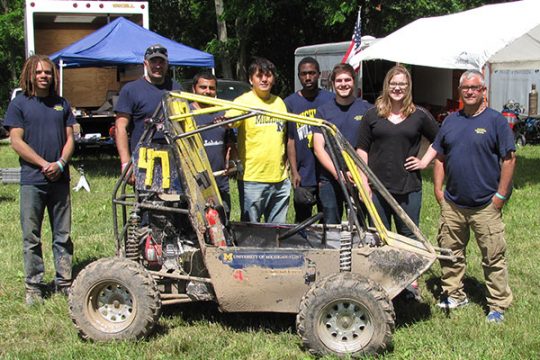 UM-Flint students and faculty at Baja competition