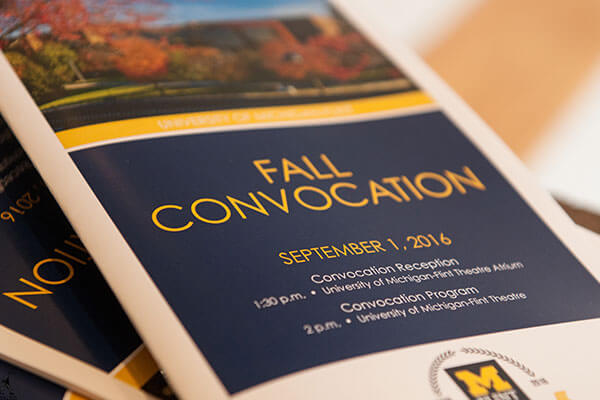 Fall Convocation Program