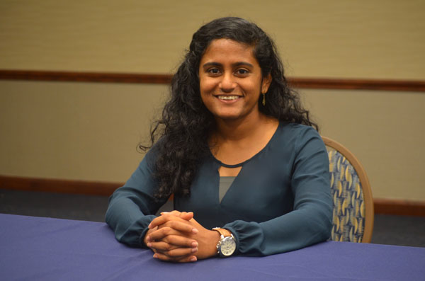 UM-Flint Student Government president Menusha Arumugam