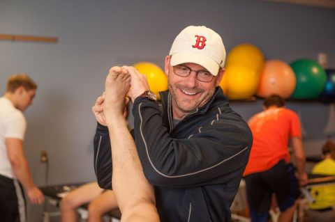 Former UM-Flint professor James Creps is now the senior physical therapist for the Boston Red Sox. 