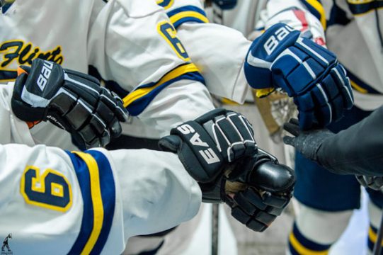 UM-Flint's Women's and Men's Hockey Teams play back-to-back on Saturday, February 4, 2017