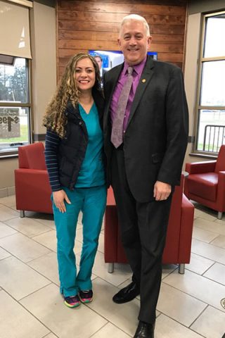 Jena with Michigan State Senator Ken Horn