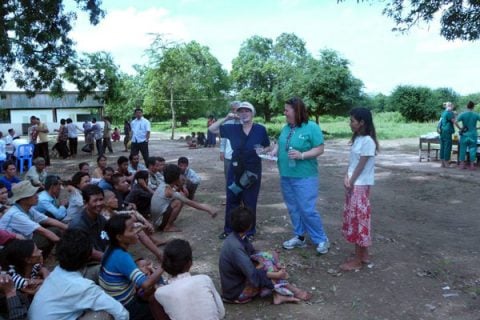 UM-Flint Nursing students in Cambodia