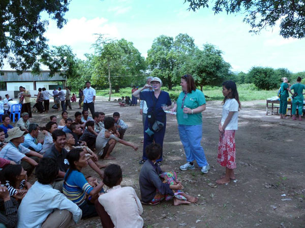 UM-Flint Nursing students in Cambodia