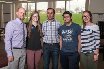 Dr. Bara Alsalaheen (center) and his research team.