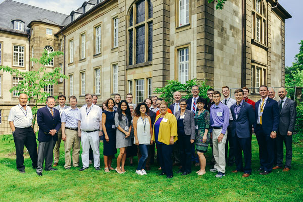 About 60 people, including several UM-Flint students studying or doing internships in Germany, attended the alumni event.