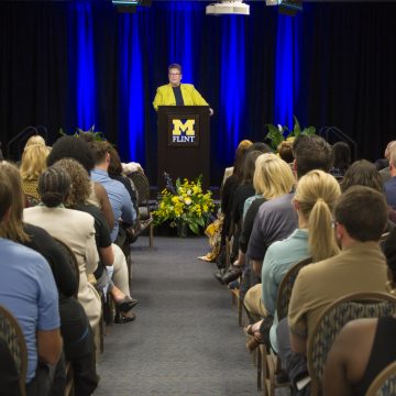 UM-Flint Chancellor highlights positive momentum in State of the University address