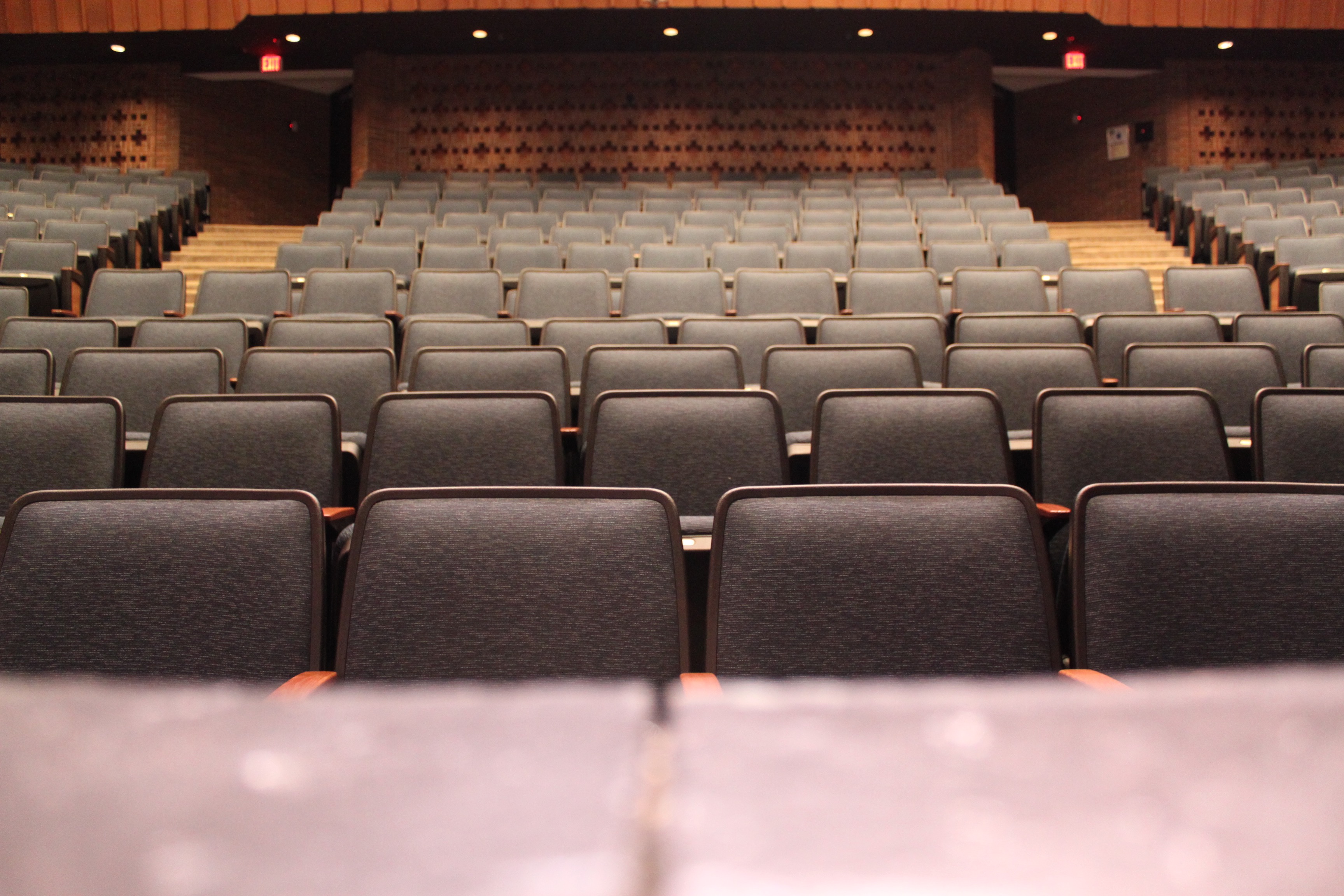 UM-Flint Theatre has new seats and carpeting.