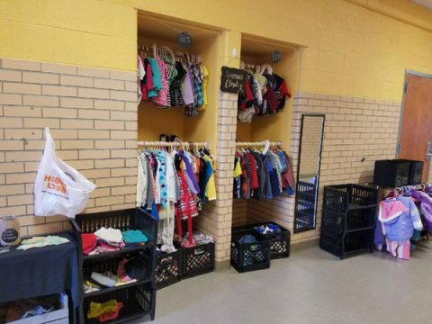 The "Cummings Closet" at Cummings Great Expectations Early Childhood Learning Center 