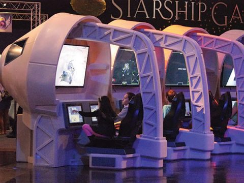 Sloan Museum's interactive exhibit about space travel runs through May 13.