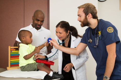 The DNP program at UM-Flint combines online learning with clinical experience.