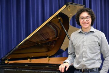 UM-Flint Music student, Antonio Caballero, is the first recipient of the Donald Lorne Wyant Music Scholarship