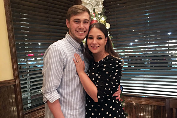 Jake Neighbors (’17) and Kelsey Schenk (’18) became engaged to be married at last December's commencement ceremony.