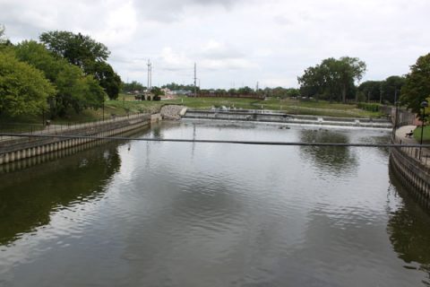 Former site of the Hamilton Dam