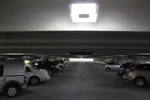 New LED lights in Mill Street ramp