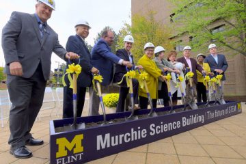 Campus and community leaders break ground on Murchie Science Building expansion