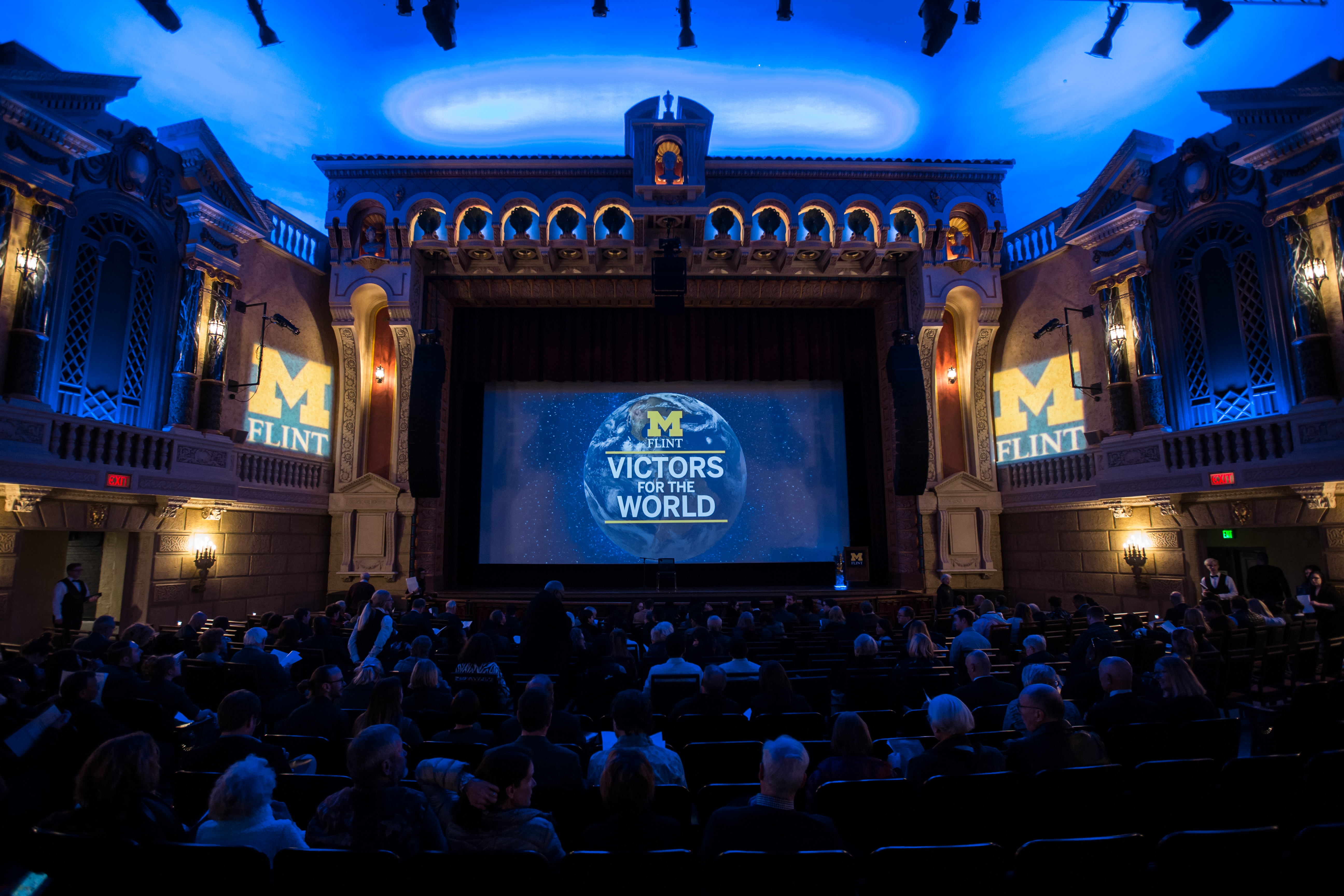 University of Michigan-Flint Victors for the World event at The Capitol Theater | photography by Pop Mod Photo's Ryan Garza and Courtney Simpson