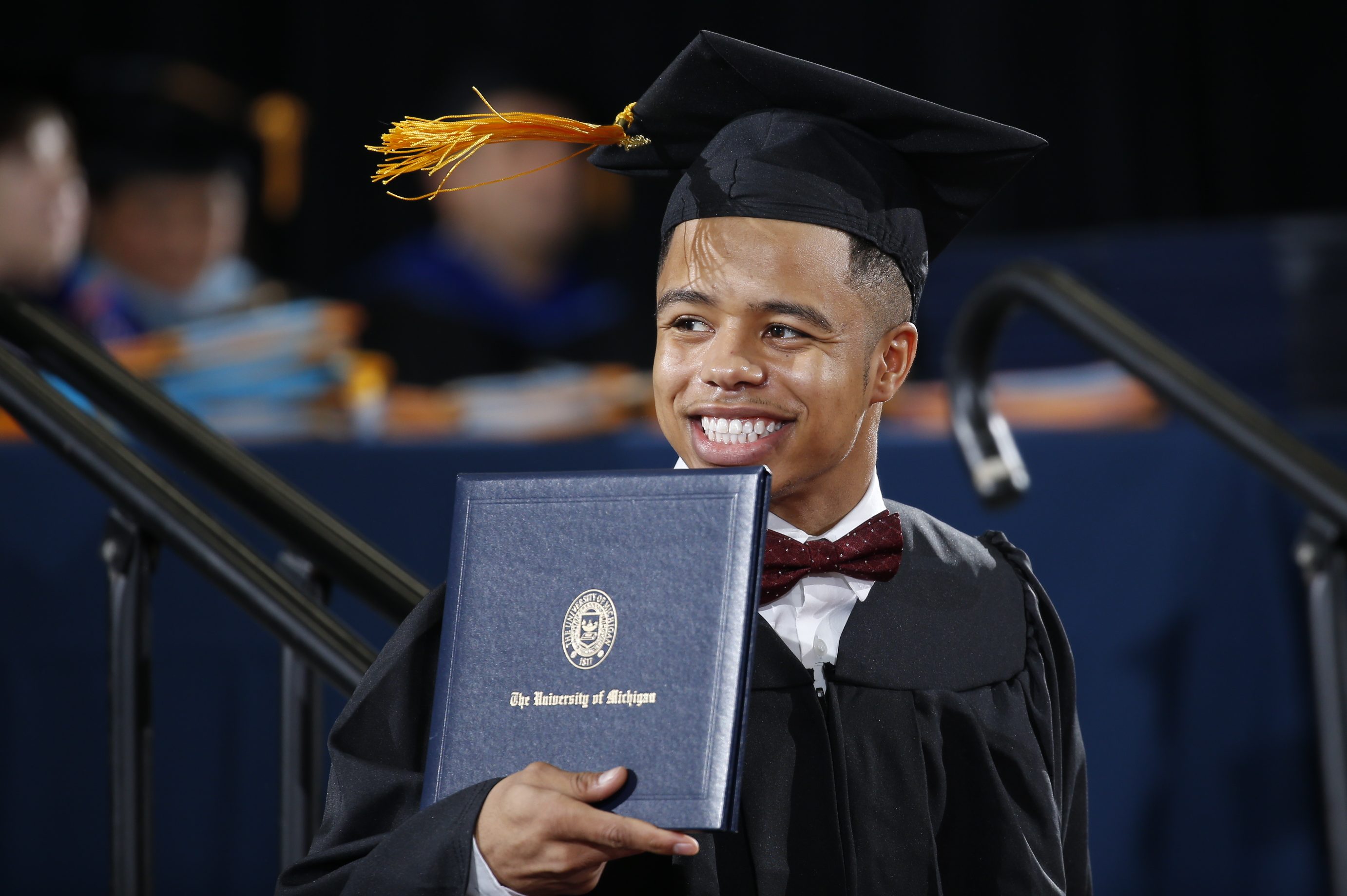 Flint native Rayshawn Riley received his bachelor of business administration degree Sunday.