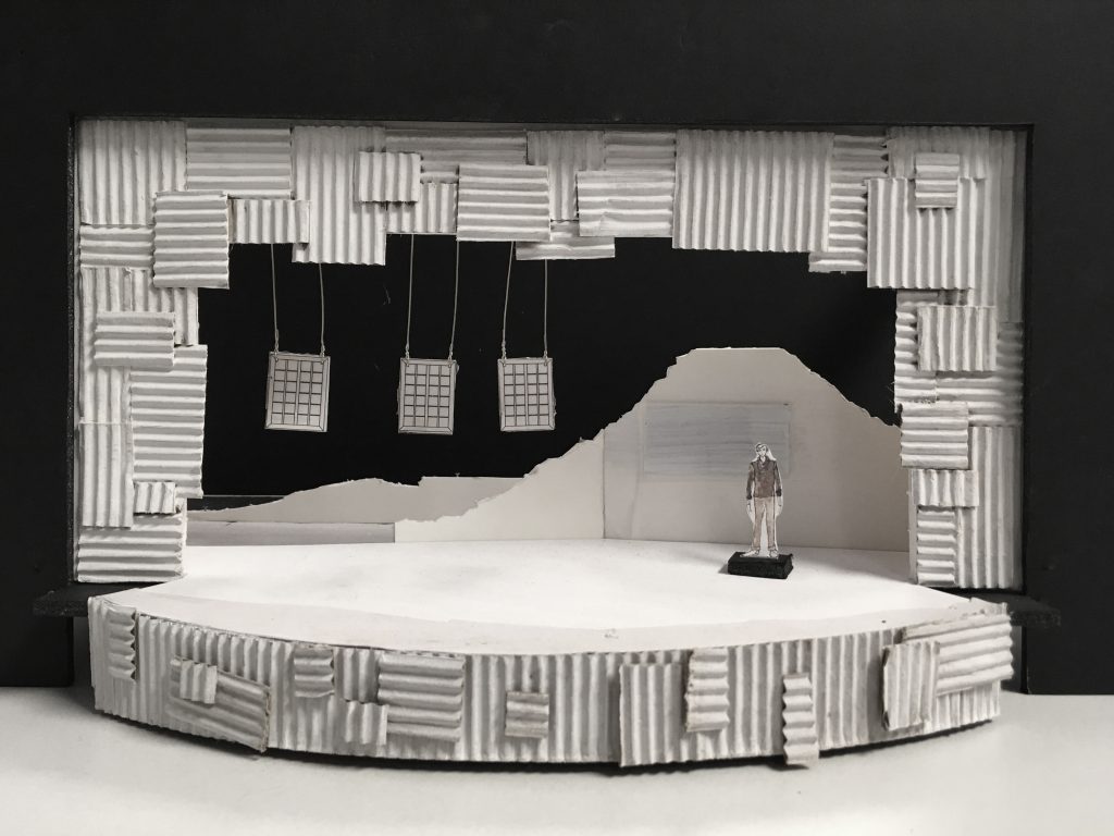 A rendering of Lisa Bilaski's set design for "My Children! My Africa!"