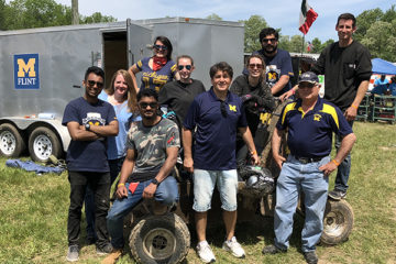 The UM-Flint Baja team, comprised of UM-Flint engineering students