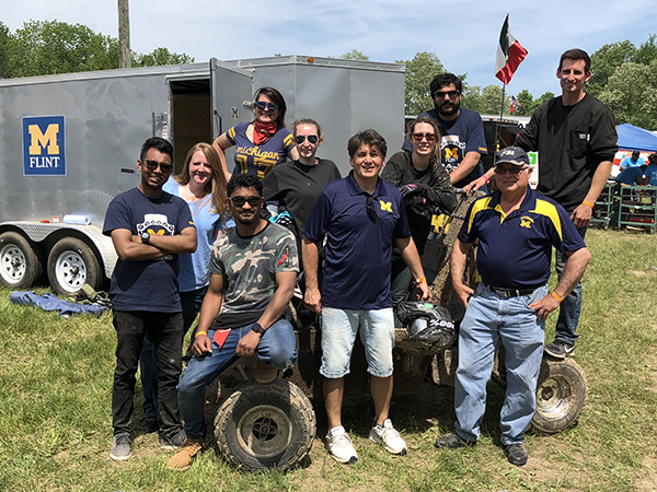 The UM-Flint Baja team, comprised of UM-Flint engineering students