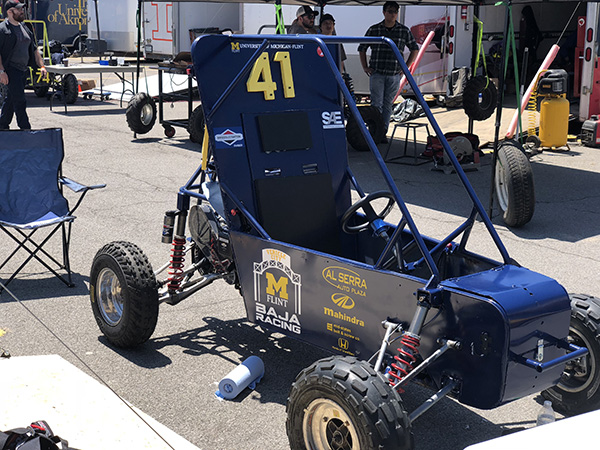 UM-Flint Baja vehicle, designed by UM-Flint engineering students