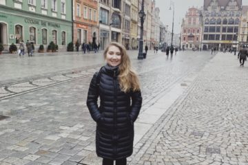 UM-Flint student Cecelia Munro in Wrocław, Poland