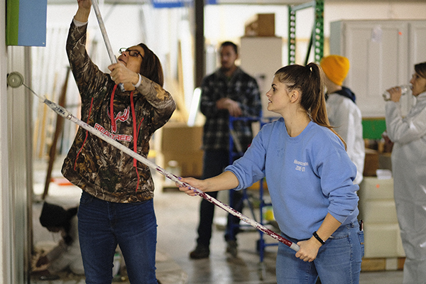 UM-Flint volunteers during MLK Day 2020