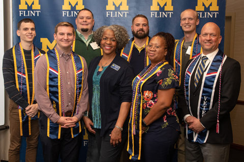 The Michigan Veterans Affairs Agency named UM-Flint a gold-level school for the 2019-20 year. UM-Flint has achieved the gold-level criteria every year since 2015 when the program was launched. (Photo by UM-Flint)