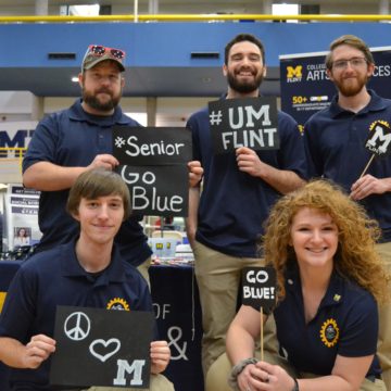 UM-Flint's student chapter of the American Society of Mechanical Engineers (Photo by Logan McGrady/College of Arts and Sciences)