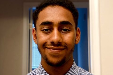 Omar Elnour poses for a portrait.