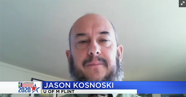 Associate Professor Jason Kosnoski on WNEM